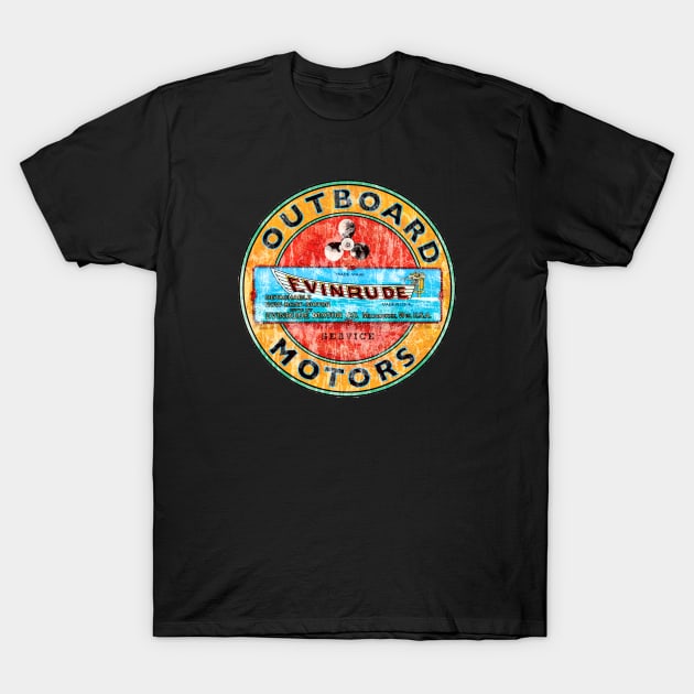 Evinrude Vintage Outboard motors T-Shirt by Midcenturydave